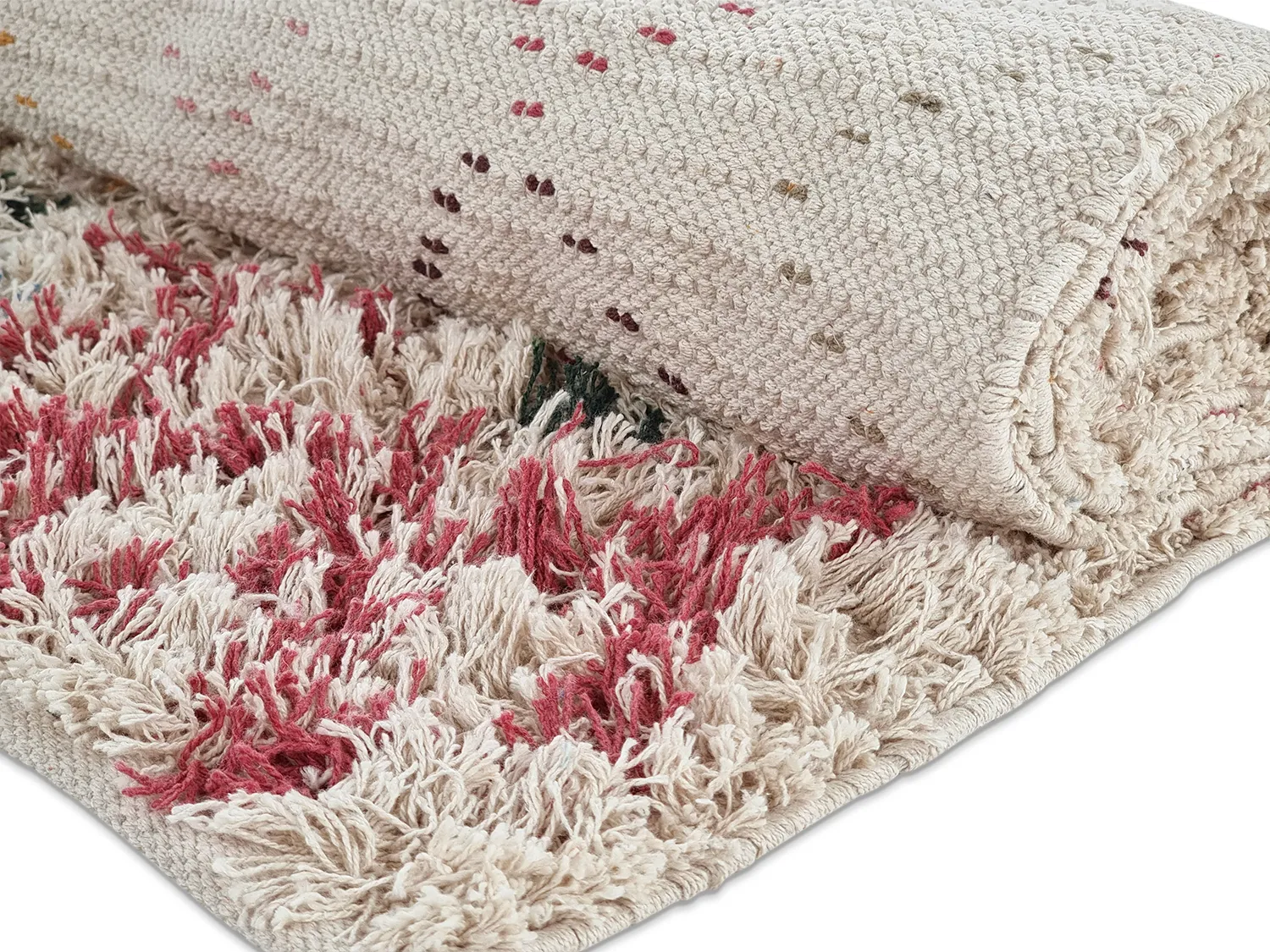 Hochflorteppiche - Maloney Natural Cotton Shaggy (multi)