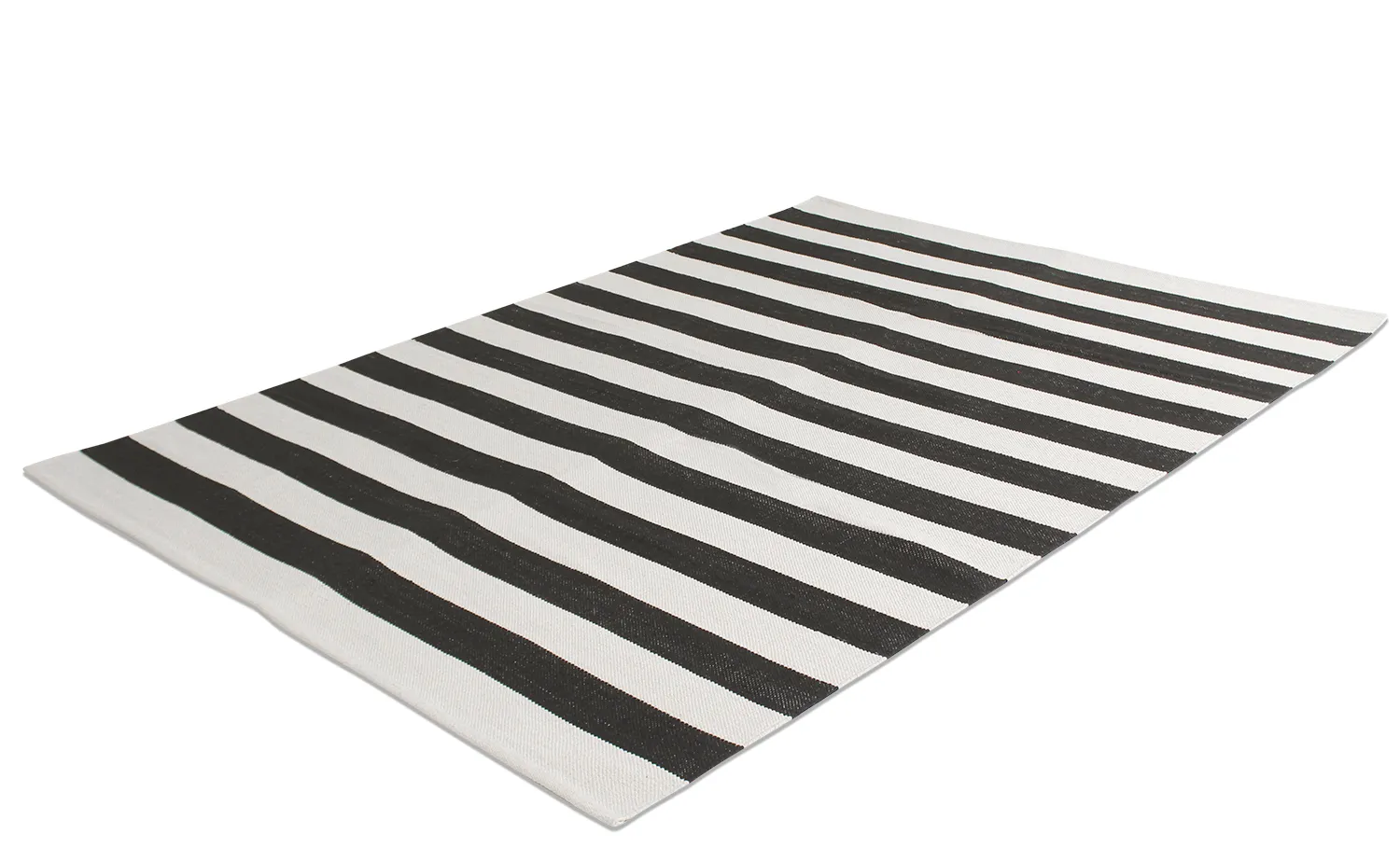 Tapis en coton - Nilo (noir/blanc)