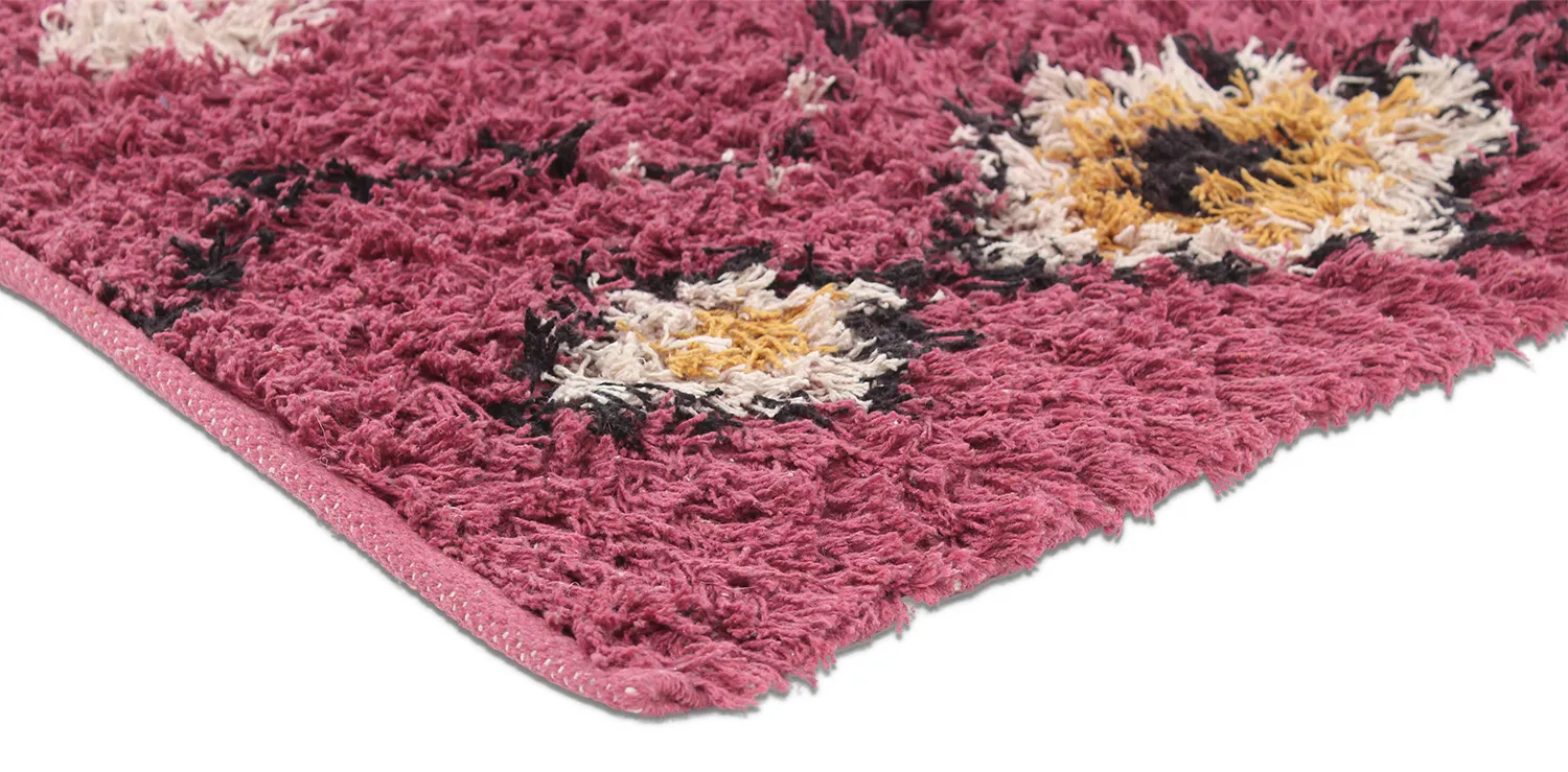 Hochflorteppiche - Nyle Natural Cotton Shaggy (rosa/multi)