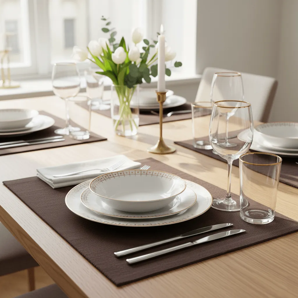 Set de table - 2 unités Niva (marron foncé)