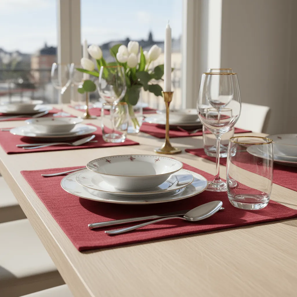 Set de table - 2 unités Niva (bordeaux)