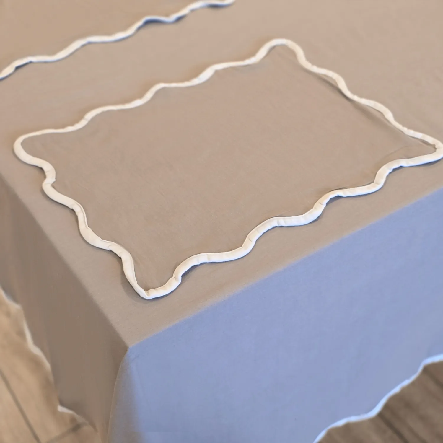 Platzset 2er-Pack - Yrsa (dunkelbeige)