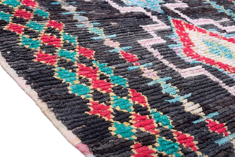 Marokkanische Berber Teppich Boucherouite 310 x 160 cm