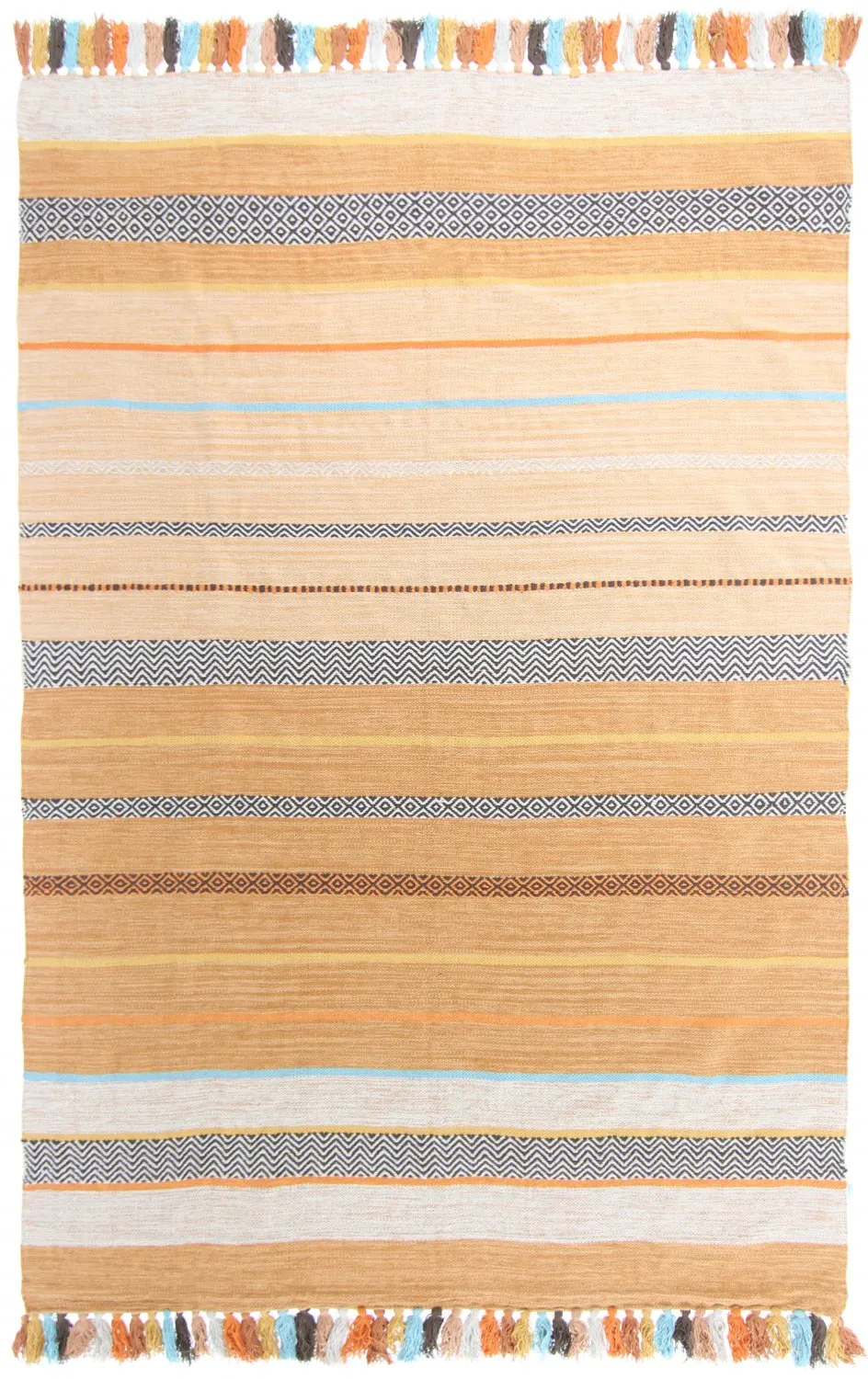 Baumwollteppich - Bouira (orange/multi)