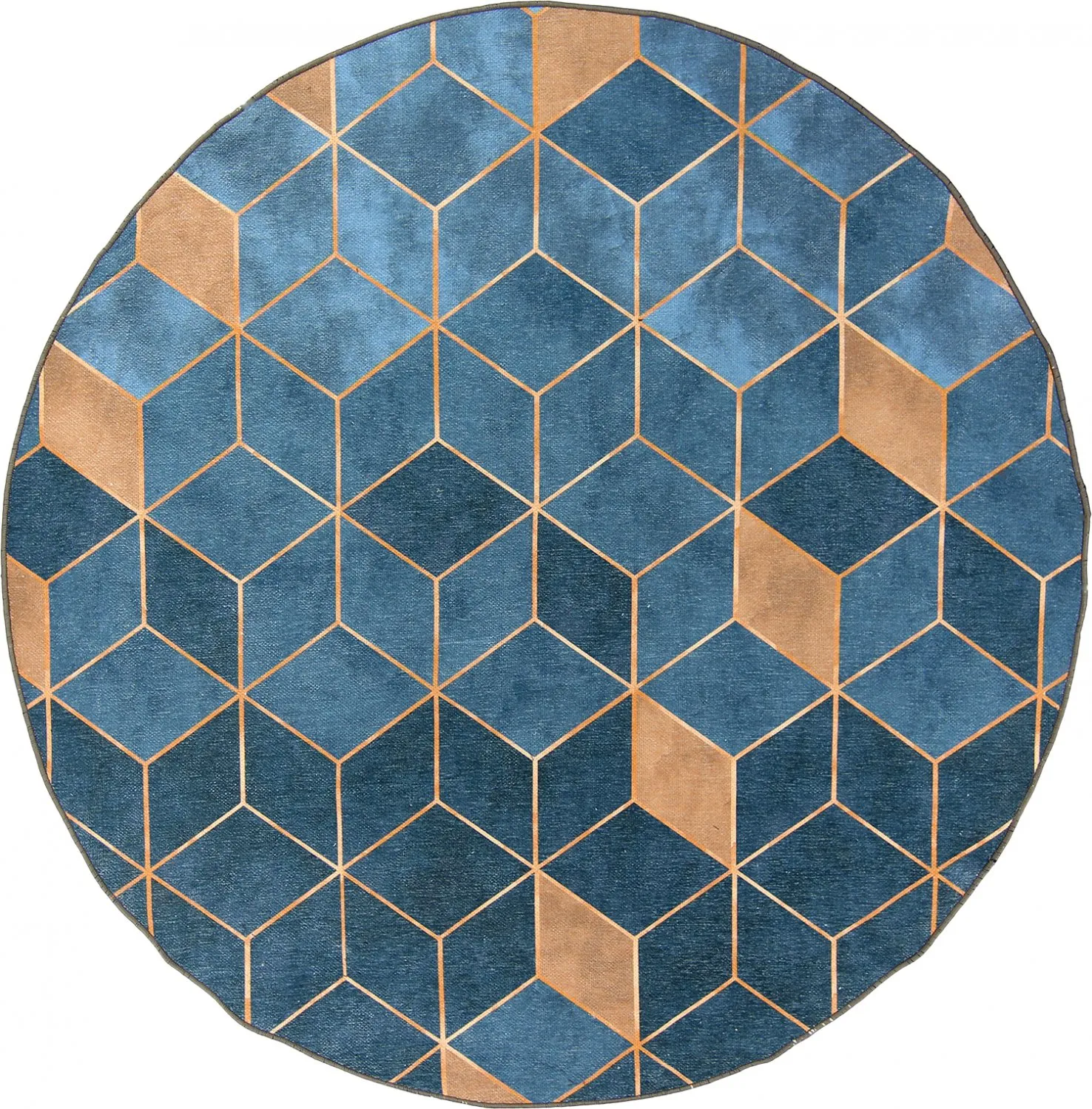 Rund Teppich - Brigooda (hellblau)