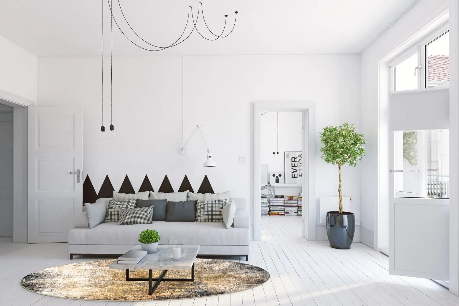 Rund Teppich - Florent (braun)