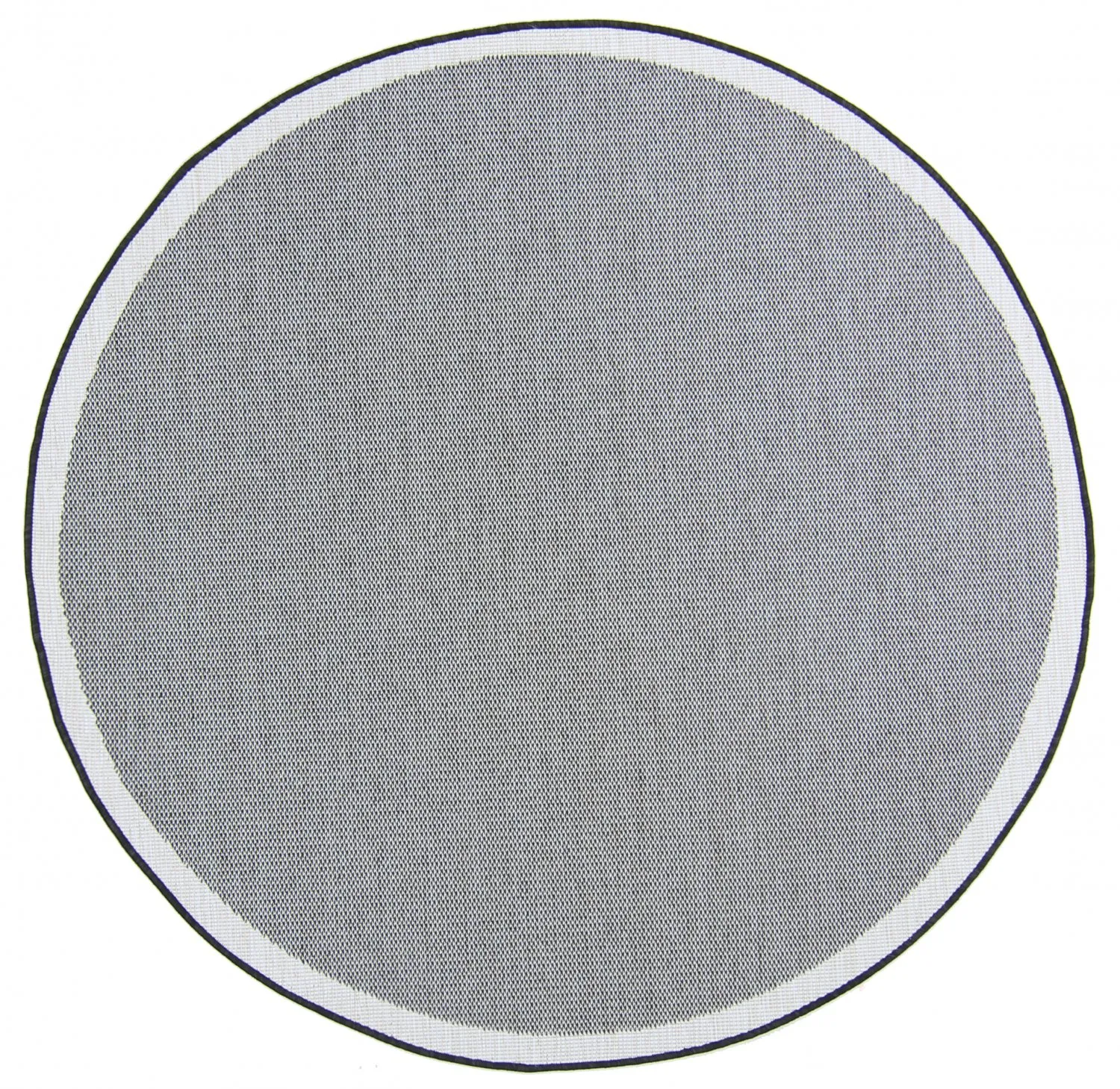 Rund Teppich - Sortelha (schwarz)