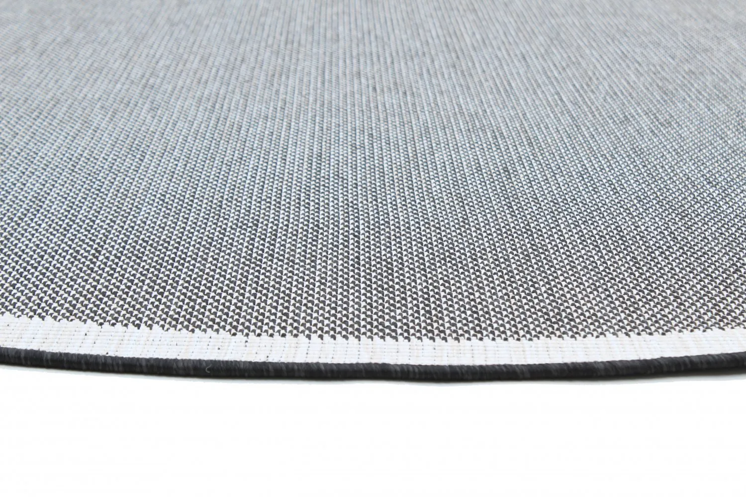 Rund Teppich - Sortelha (schwarz)