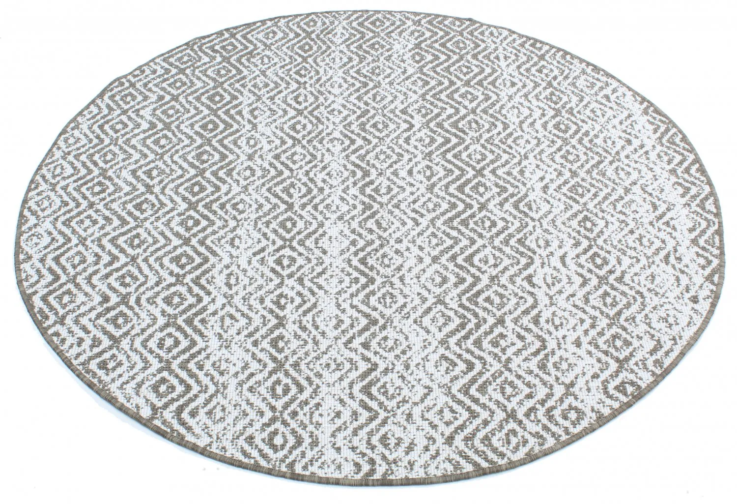 Tapis rond - Harstad (marron)