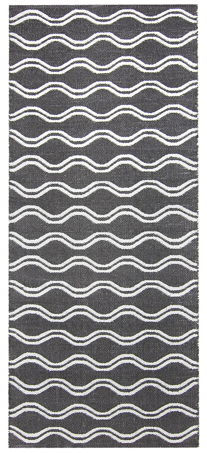 Kunststoffteppiche - Camden (schwarz/weiß)