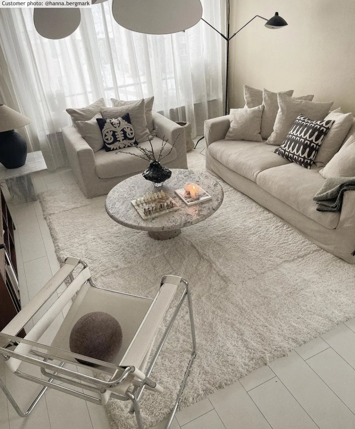 Hochflorteppiche - Cannes (weiß)