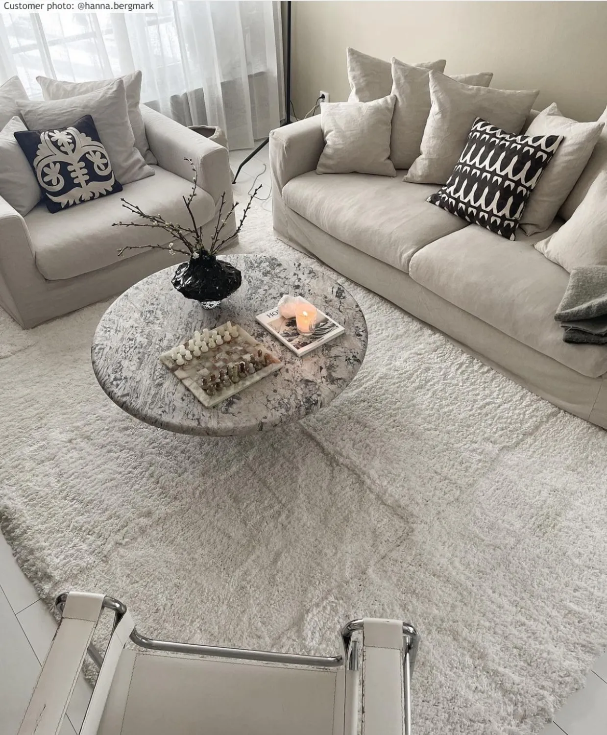 Hochflorteppiche - Cannes (weiß)