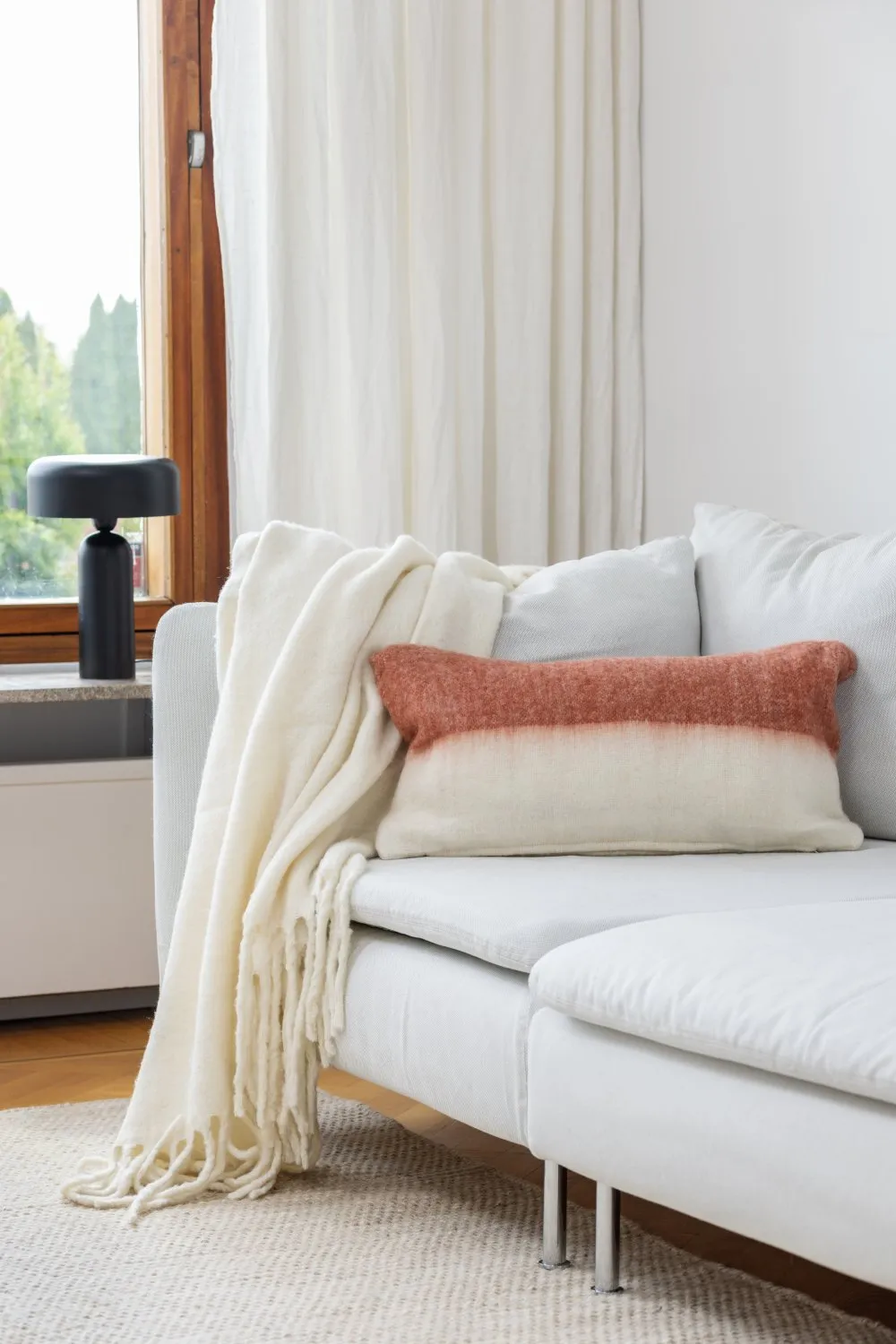 Kissenbezug aus Wollmischung - Carrie (rosa)