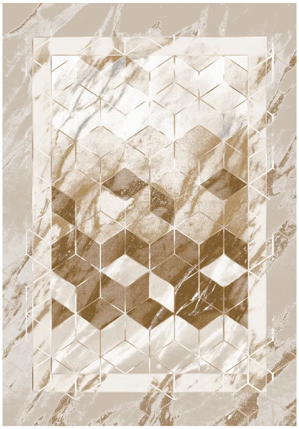 Wilton-Teppich - Castello (beige/weiß)