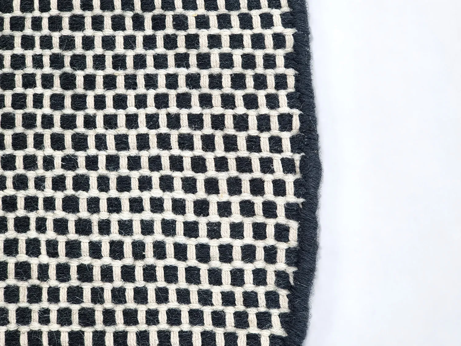 Runde Teppiche - Coastal (schwarz/weiß)