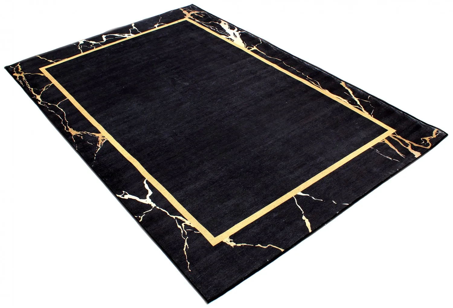 Wilton-Teppich - Cerasia (schwarz/gold)