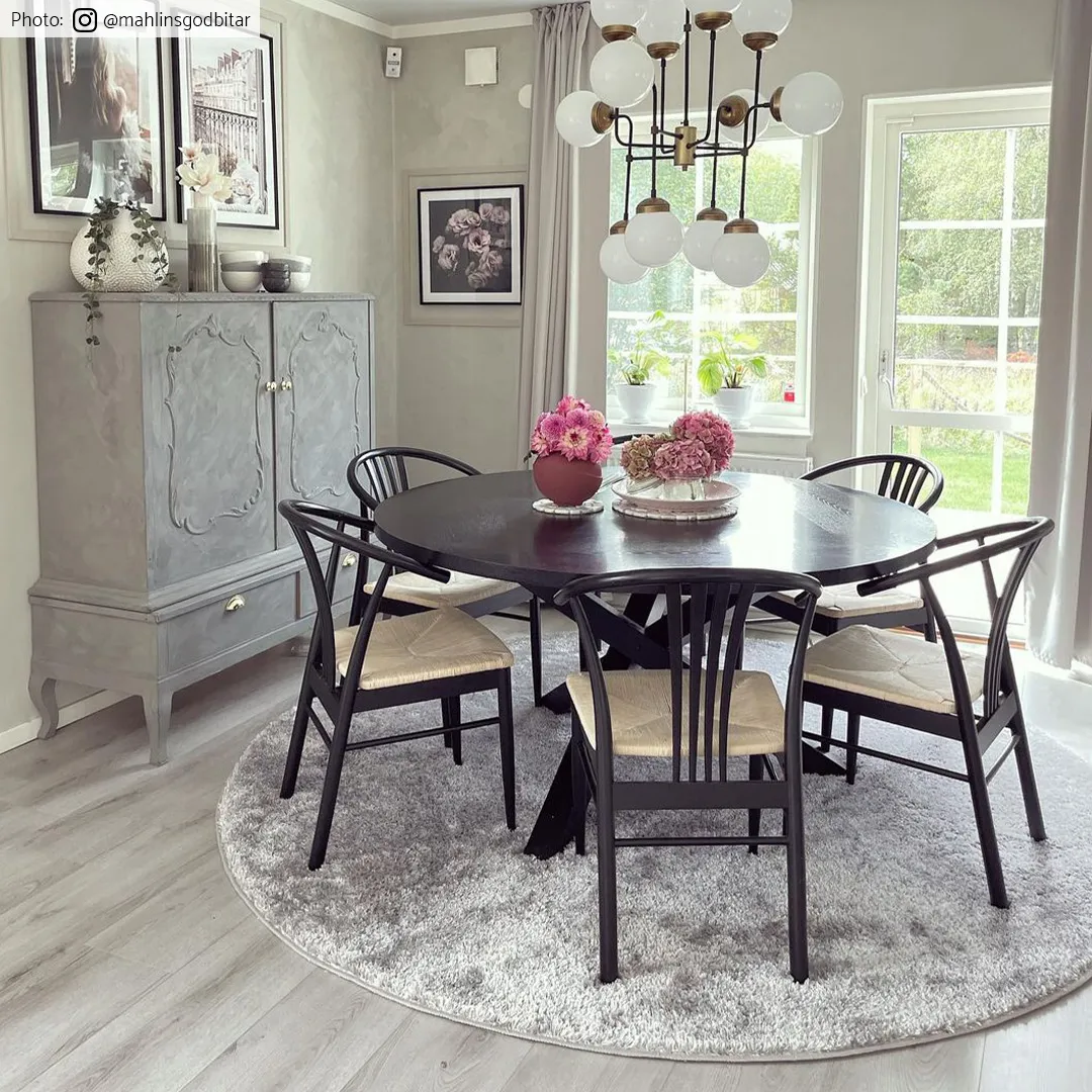 Runde Teppiche - Cosy (Silber)