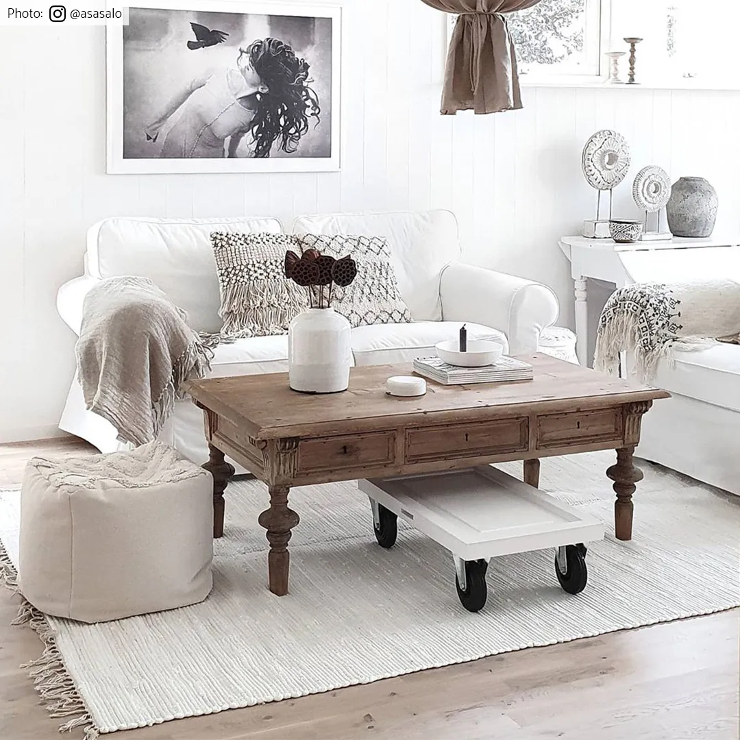 Flickenteppich - Silje (weiß)