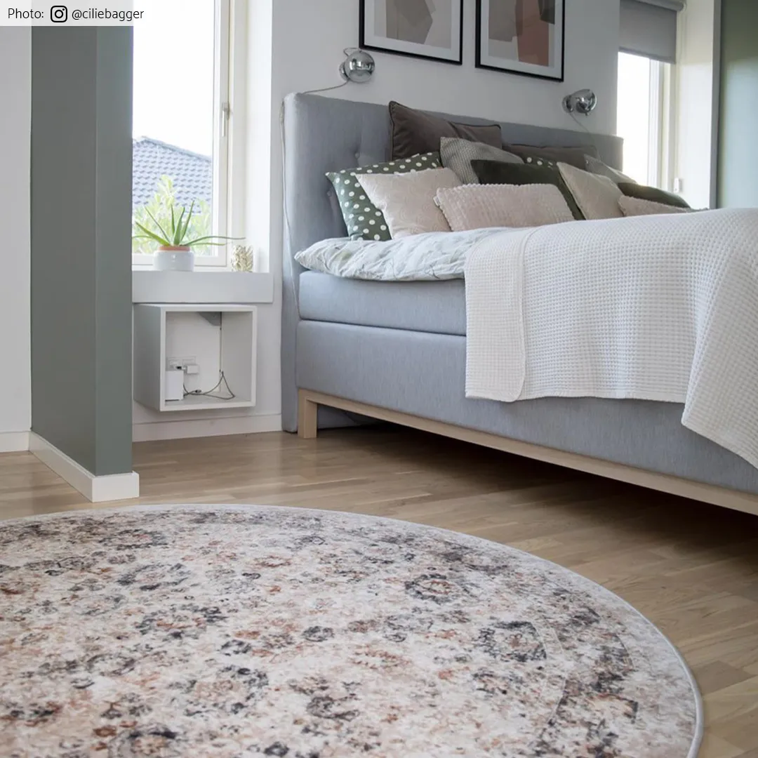 Rund Teppich - Toujane (grau)