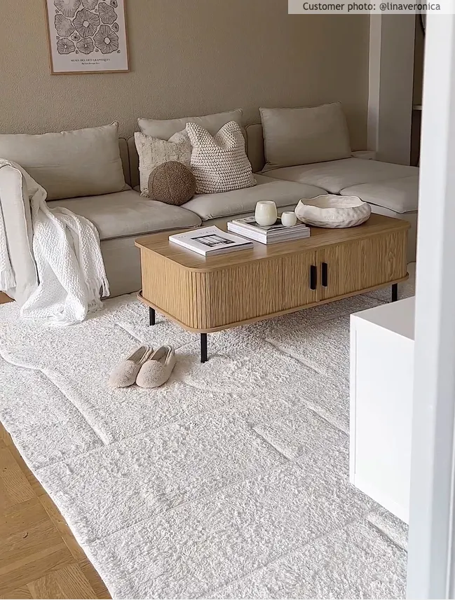 Hochflorteppiche - Cremona Natural Cotton Shaggy (offwhite)