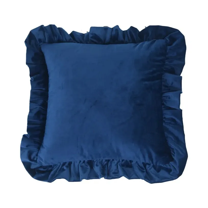 Housse de coussin - Ruffled (bleu)