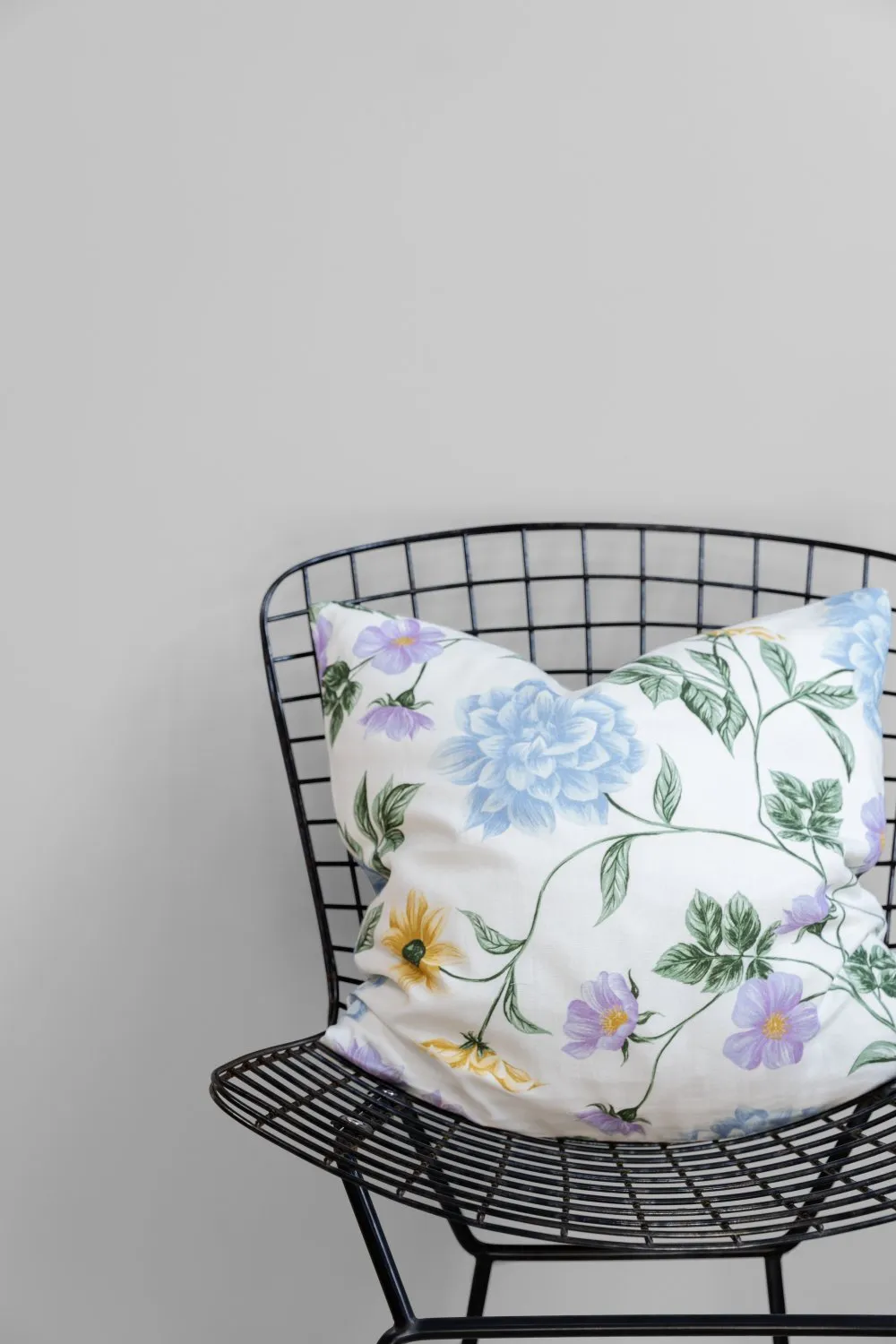 Housse de coussin - Dahlia (bleu)