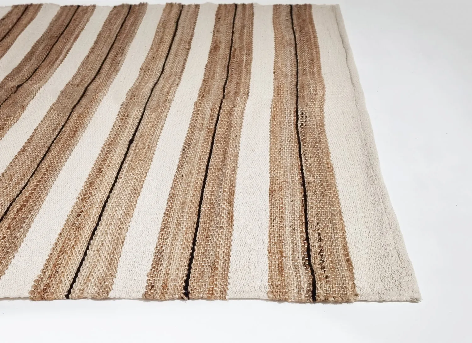 Flickenteppich - Devli (beige/weiß/schwarz)