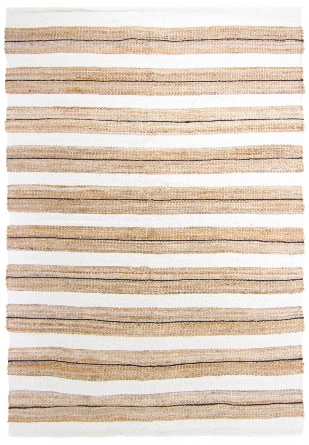 Flickenteppich - Devli (beige/weiß/schwarz)