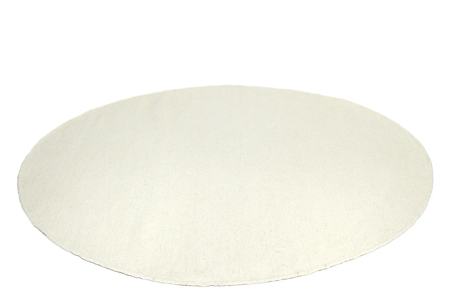 Tapis rond - Dhurry (blanc)