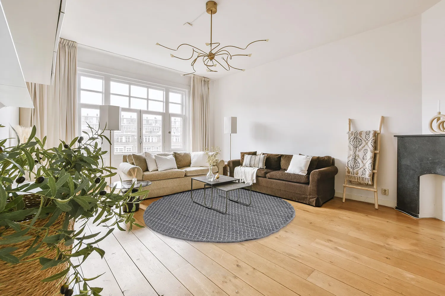 Runde Teppiche - Belize (grau)