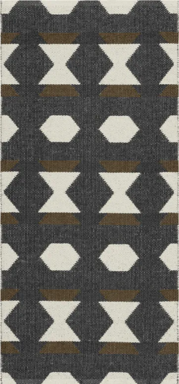 Kunststoffteppiche - Der Horred-Teppich Disa (schwarz)