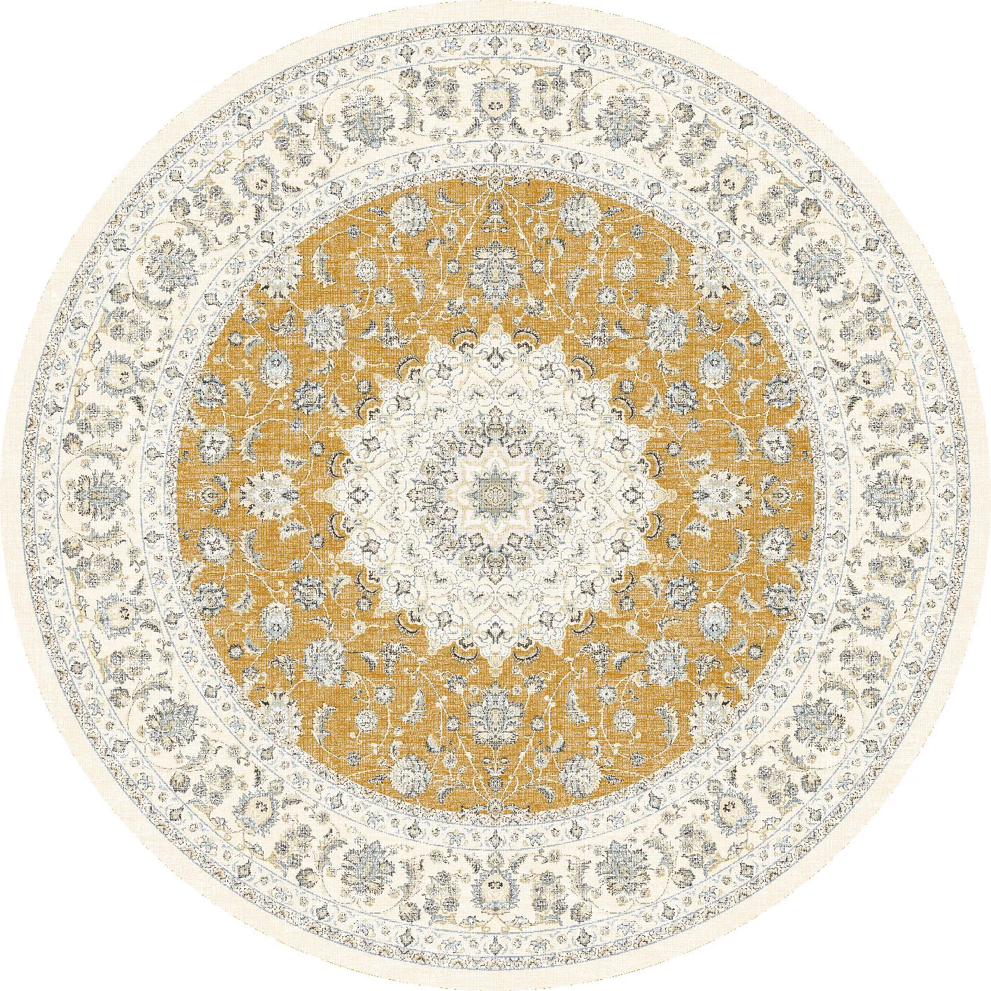 Rund Teppich - Arabella (ochre)
