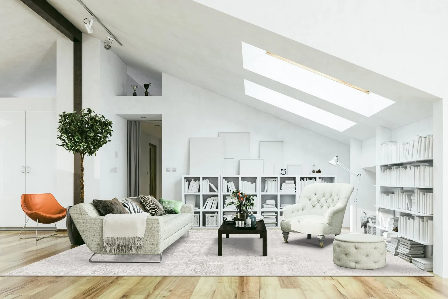 Wilton-Teppich - Abyar (grau)