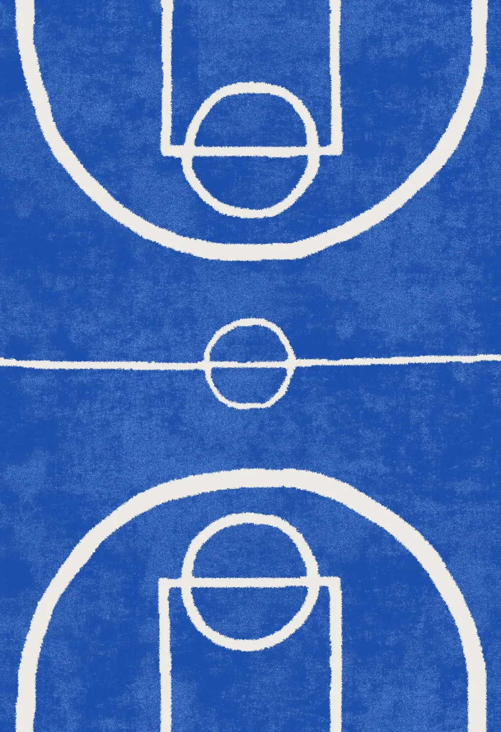 Kinderteppich - Basket (blau)