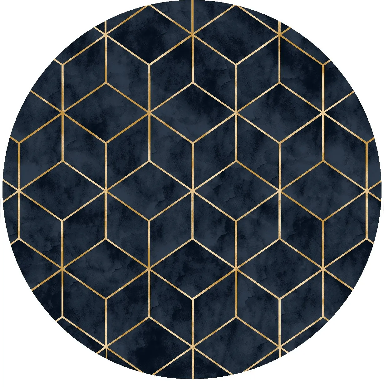 Rund Teppich - Remy (dunkelblau)