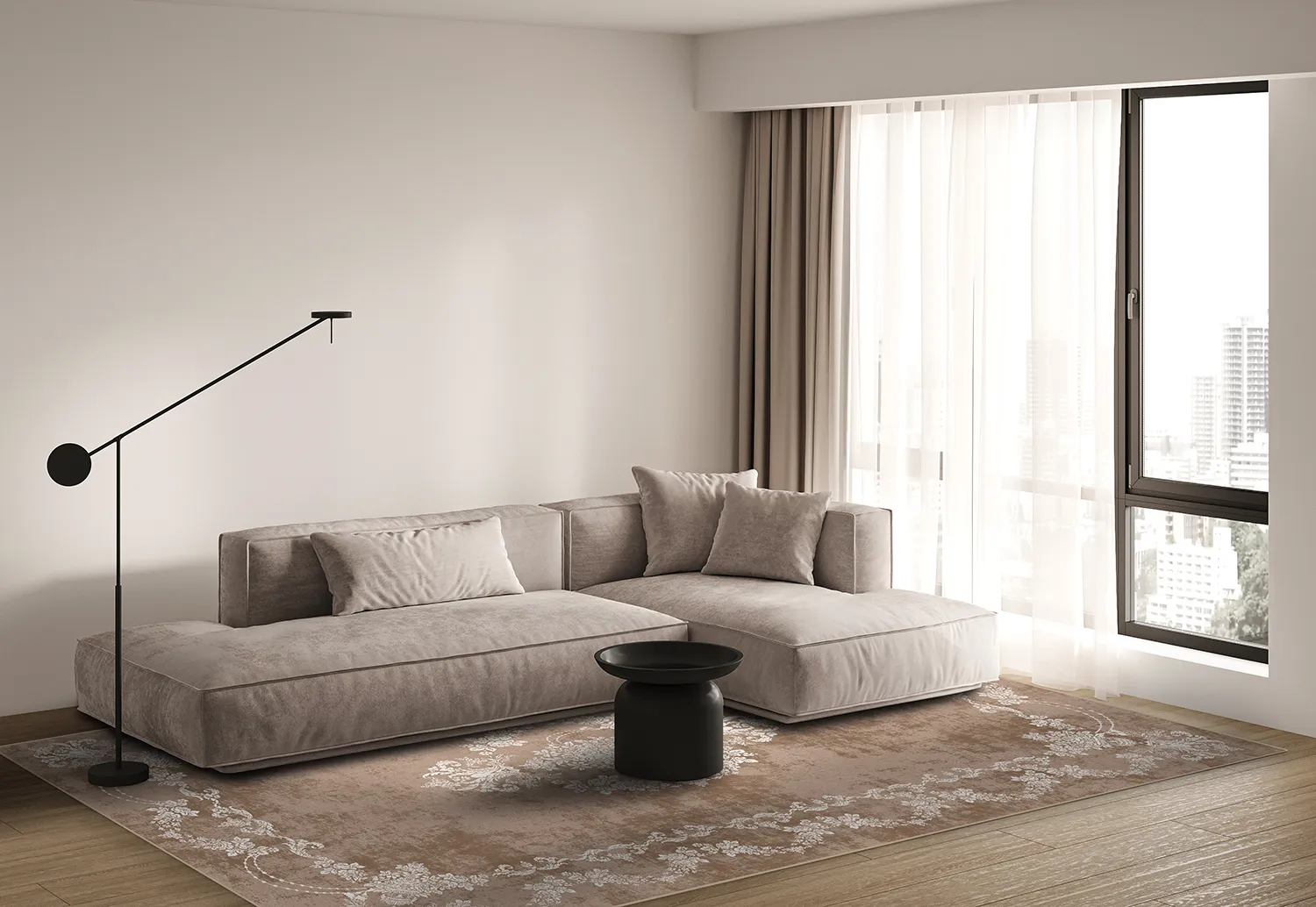 Wilton-Teppich - Taknis (beige)