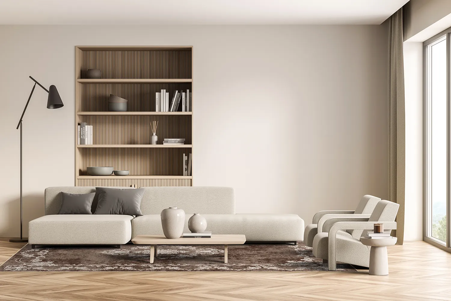 Wilton-Teppich - Taknis (braun)