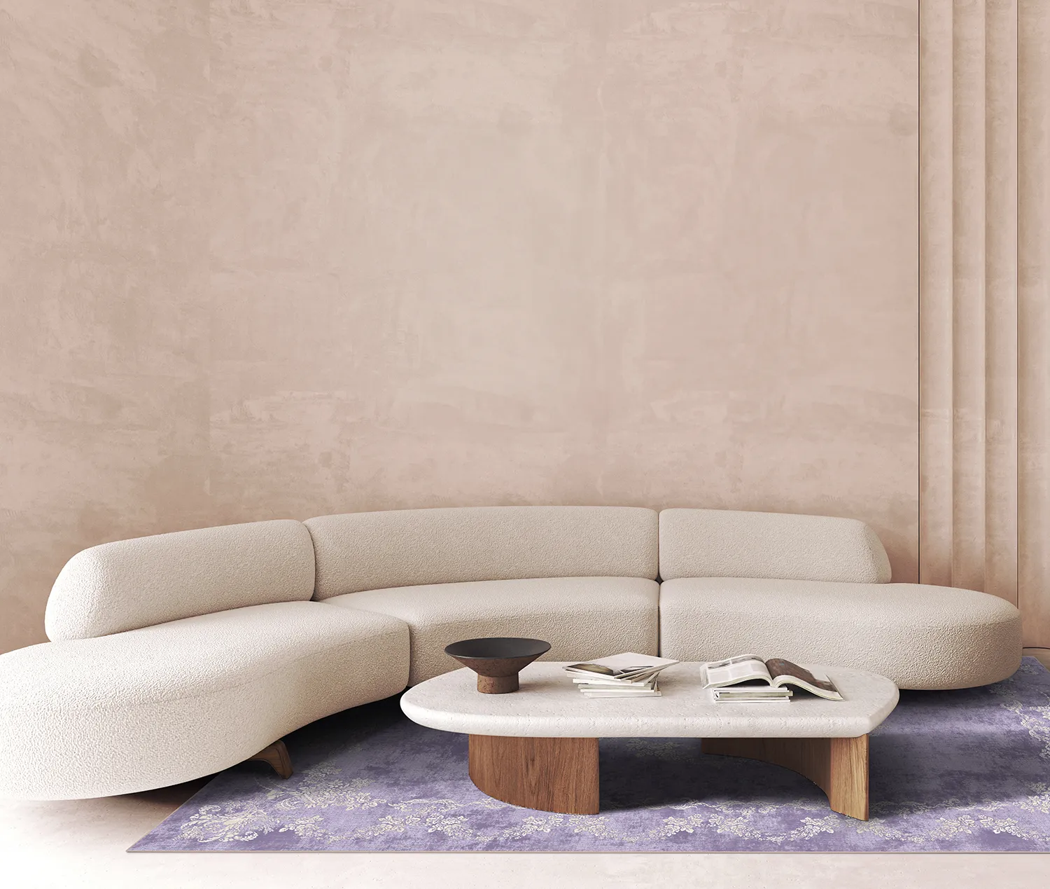 Wilton-Teppich - Taknis (hellviolett)