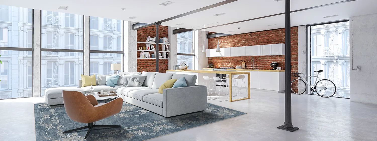 Tapis Wilton - Taknis (bleu clair)