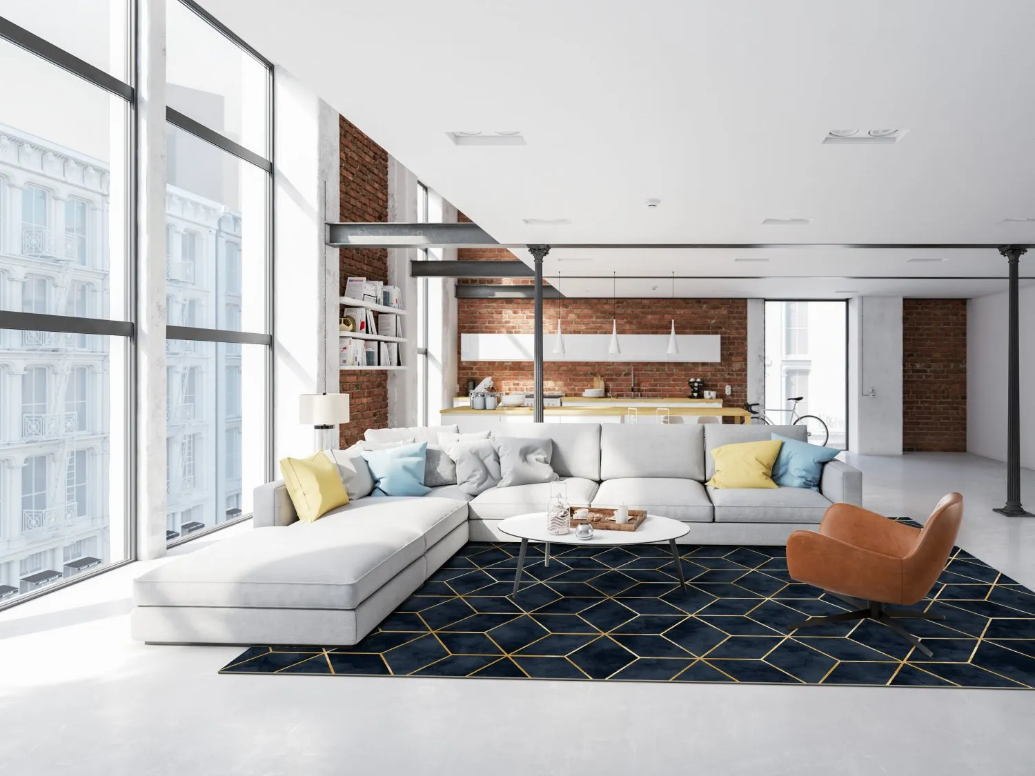 Wilton-Teppich - Remy (dunkelblau)