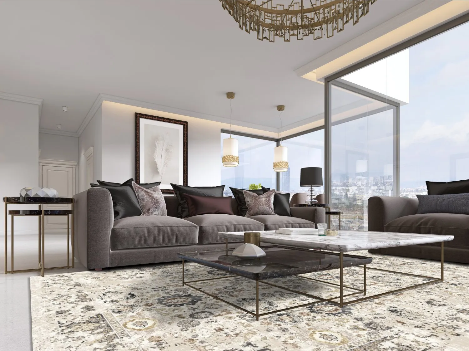 Wilton-Teppich - Toujane (grau)