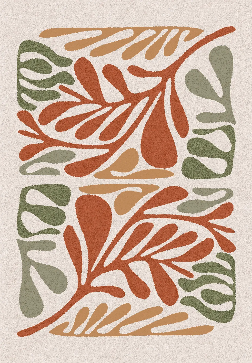 Tapis Wilton - Fern (beige/multicolore)