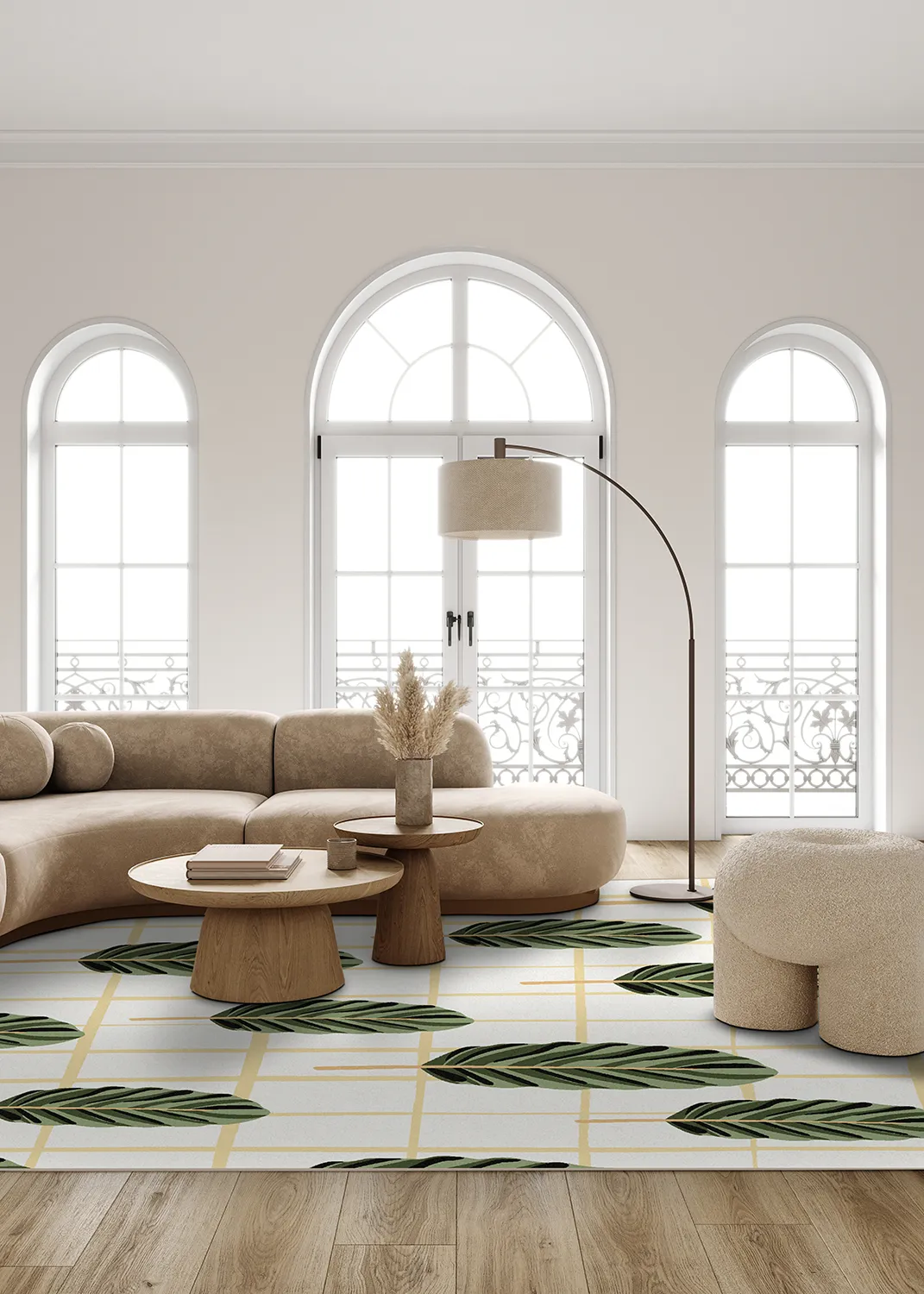 Wilton-Teppich - Bronte (grün/multi)