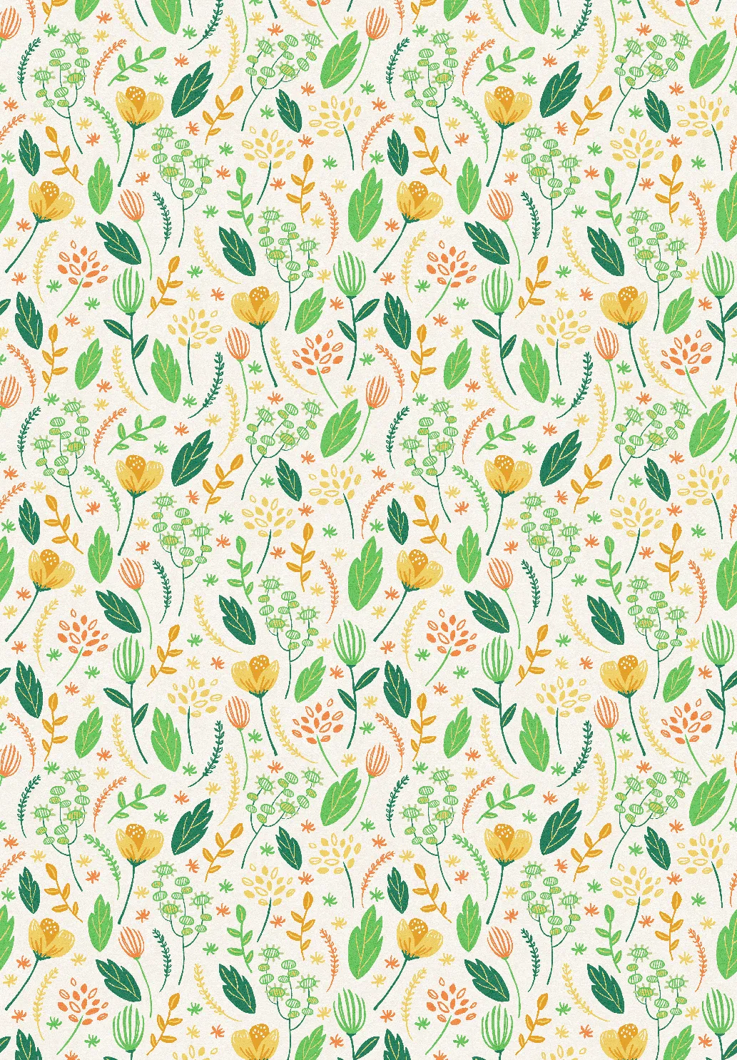 Wilton-Teppich - Fleur (gelb/grün/multi)