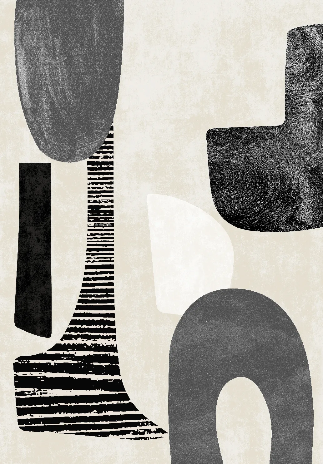 Wilton-Teppich - Suki (beige/schwarz)