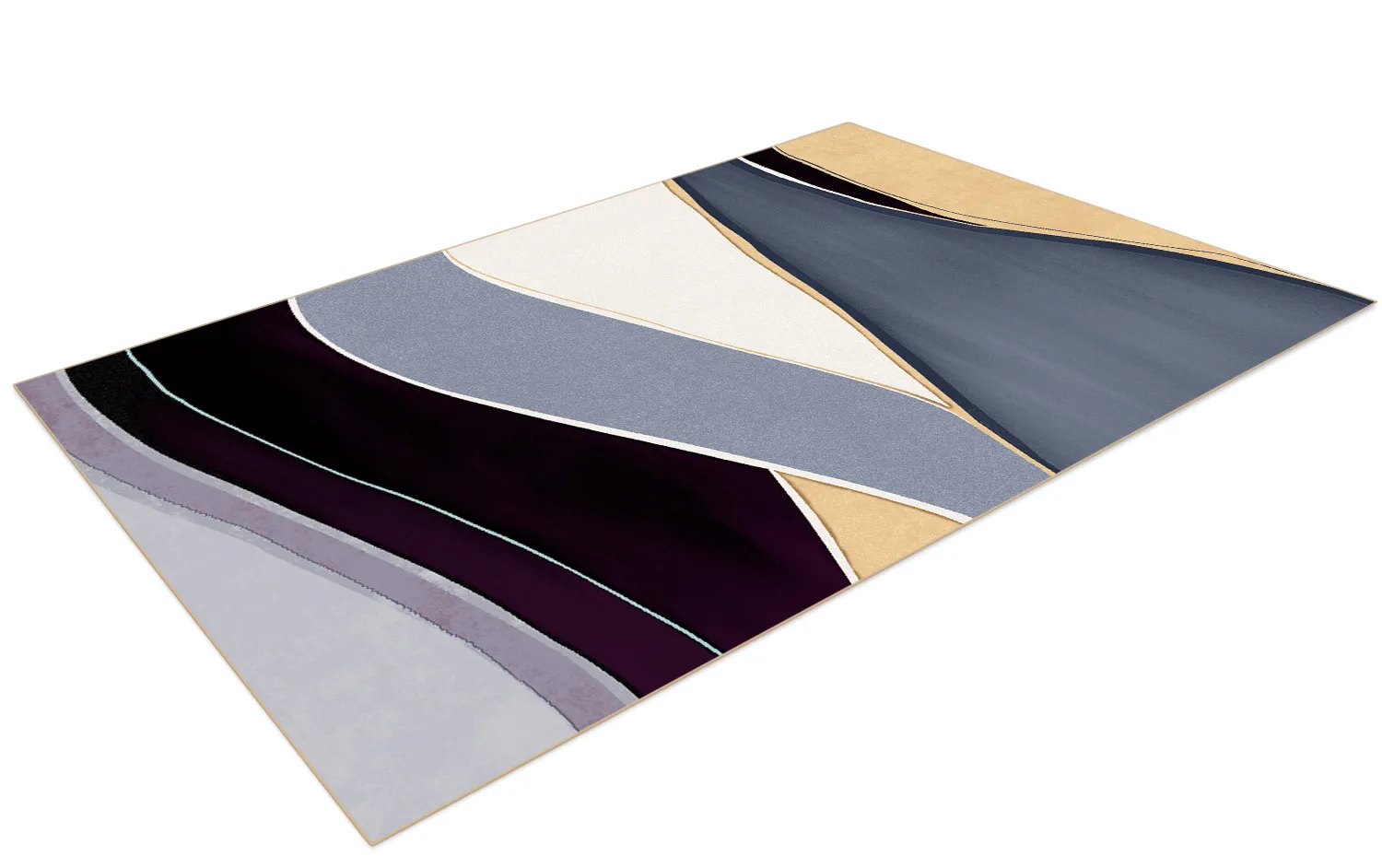 Tapis Wilton - Gaia (bleu/multi)