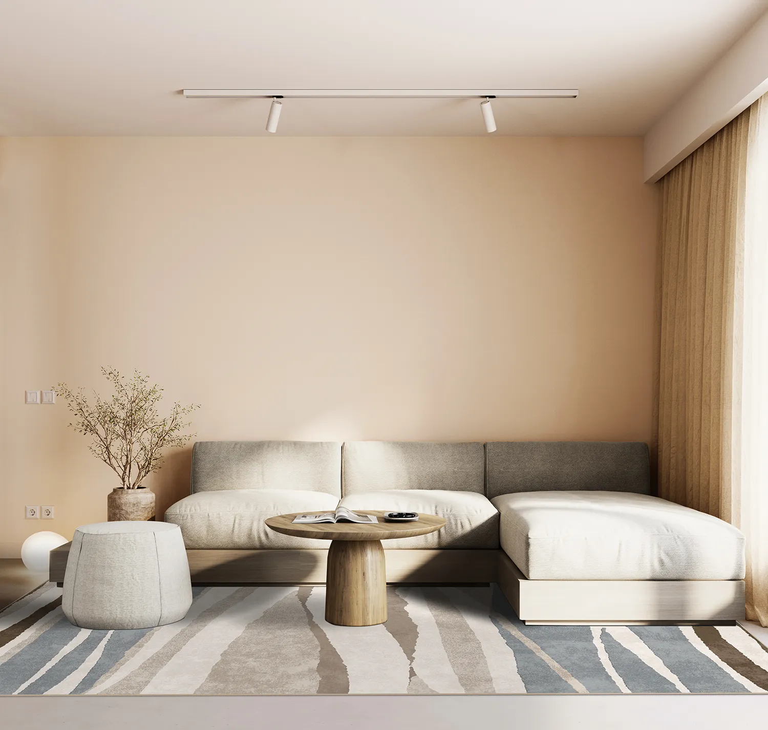 Wilton-Teppich - Effie (beige/multi)