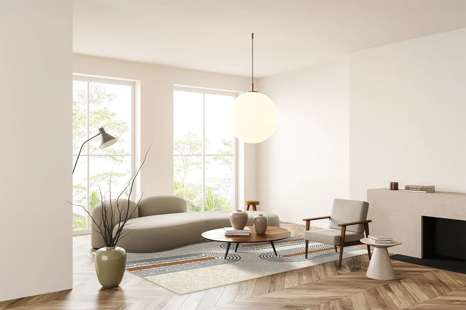 Tapis Wilton - Larissa (beige/multicolore)