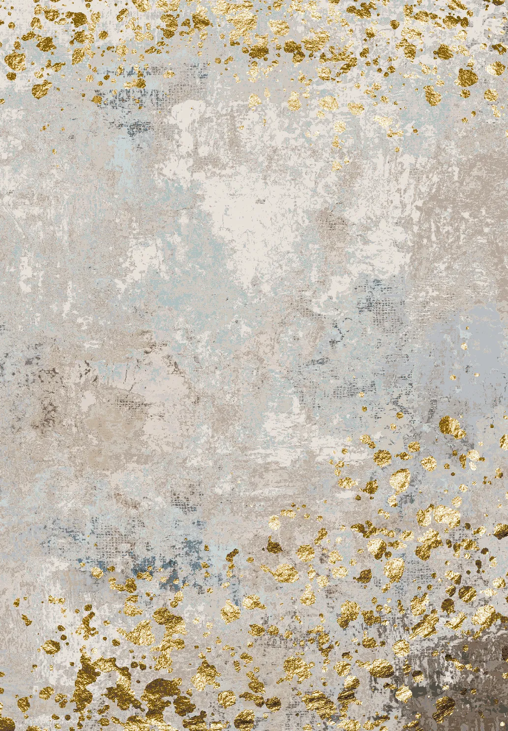 Tapis Wilton - Maude (gris/doré)