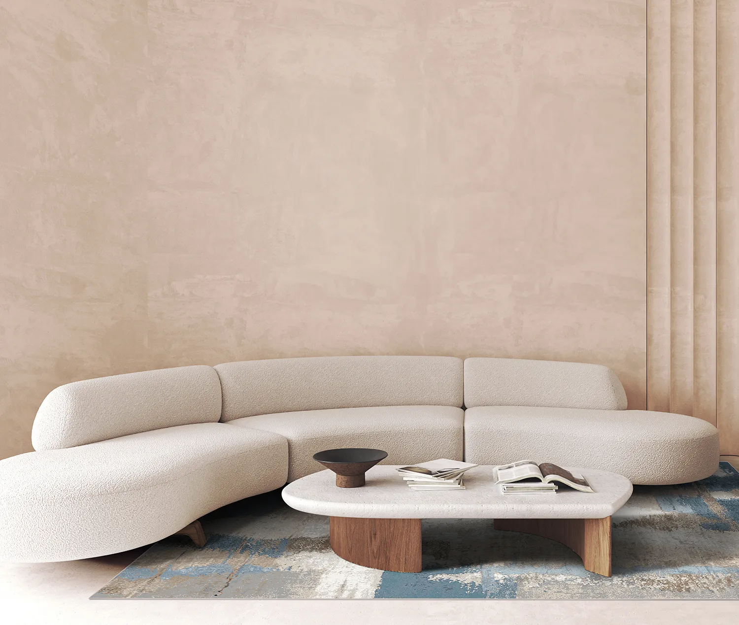 Wilton-Teppich - Arwen (blau/multi)